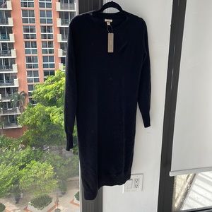 jcrew 100% cashmere dress